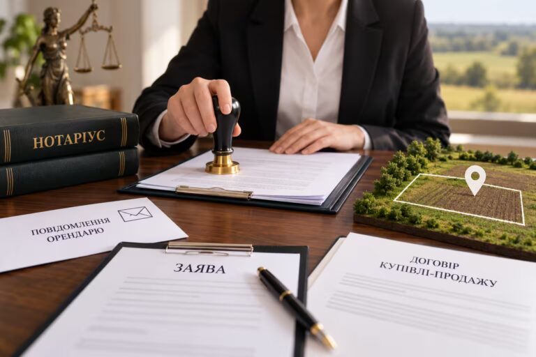 Роль нотаріуса при продажу земельної ділянки з переважним правом